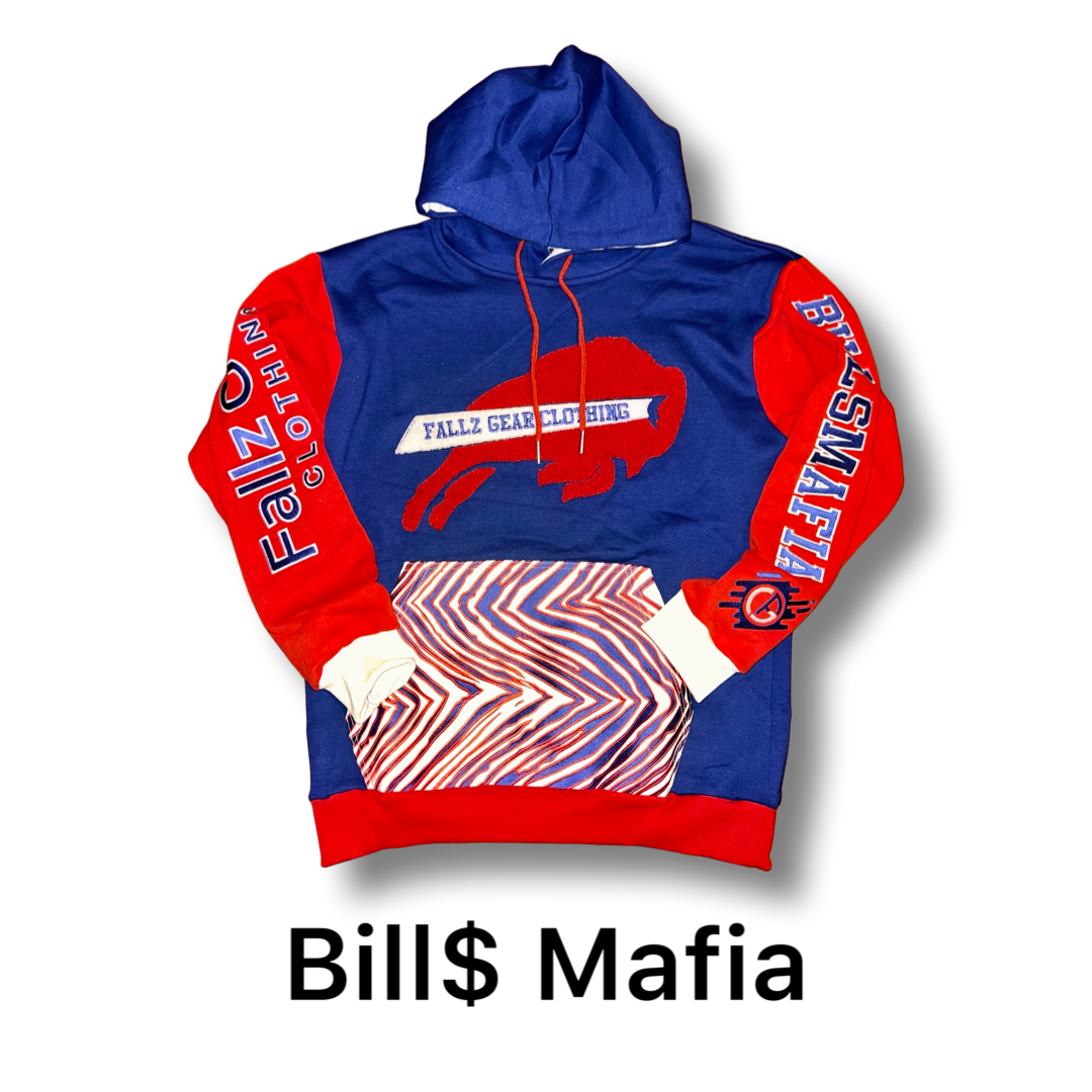 Tobin Clothing BLUE Bills Mafia Hooded Sweatshirt ADULT SMALL : Clothing,  Shoes & Jewelry 